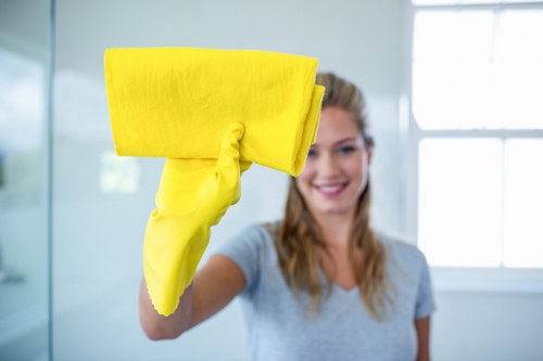 Thorough kitchen and bathroom cleaning during a Putney move in service